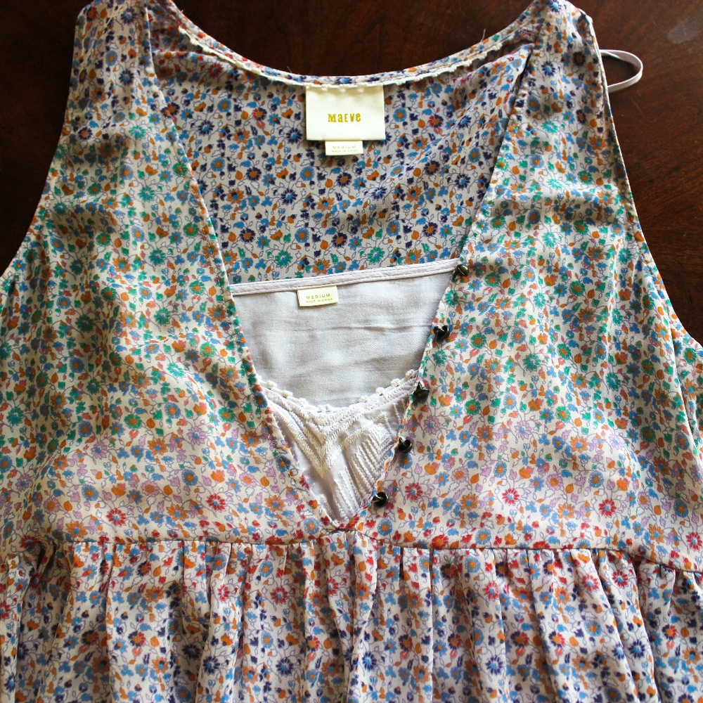 Anthropologie Maeve Floral Dress